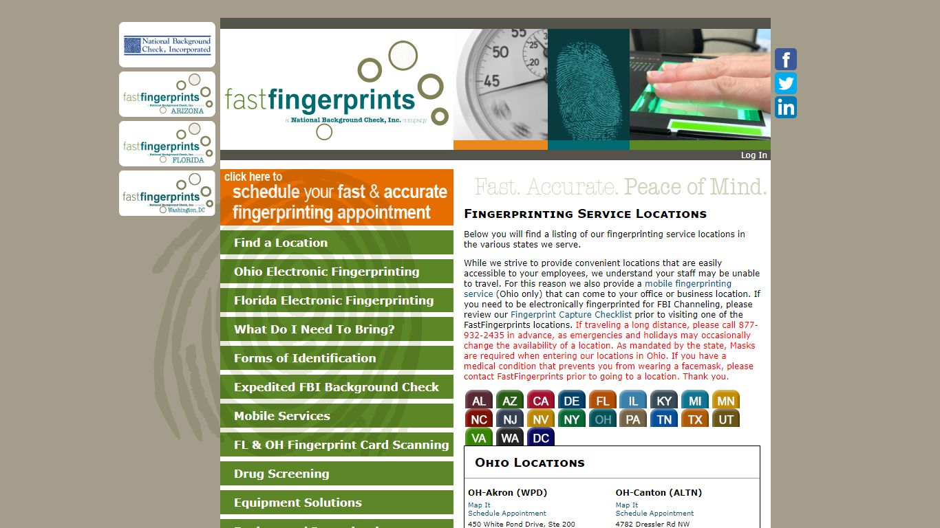 FastFingerprints Fingerprinting Service Locations in Ohio, Akron ...